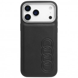 „Audi TT“ sintetinės odos „MagSafe“ dėklas, skirtas „iPhone 17 Pro Max“ – juodas