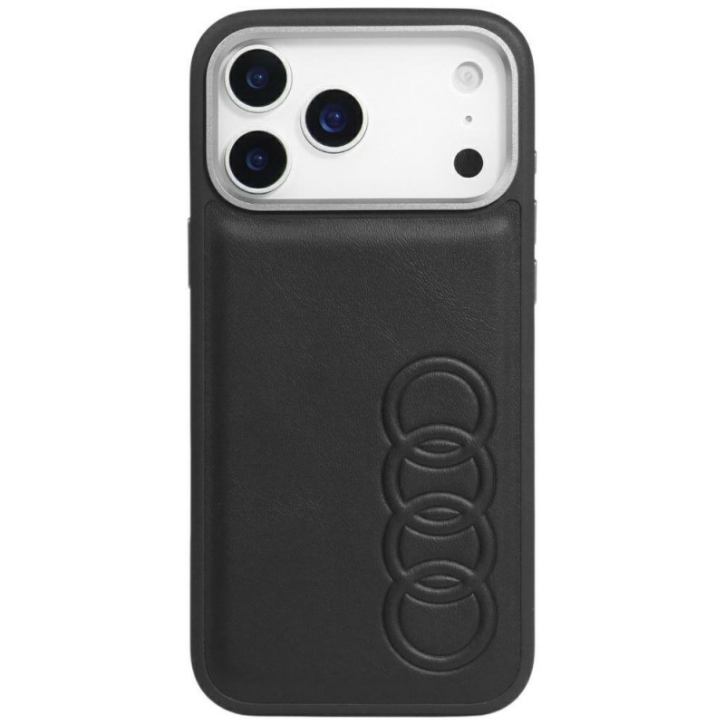 „Audi TT“ sintetinės odos „MagSafe“ dėklas, skirtas „iPhone 17 Pro Max“ – juodas