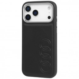 „Audi TT“ sintetinės odos „MagSafe“ dėklas, skirtas „iPhone 17 Pro Max“ – juodas
