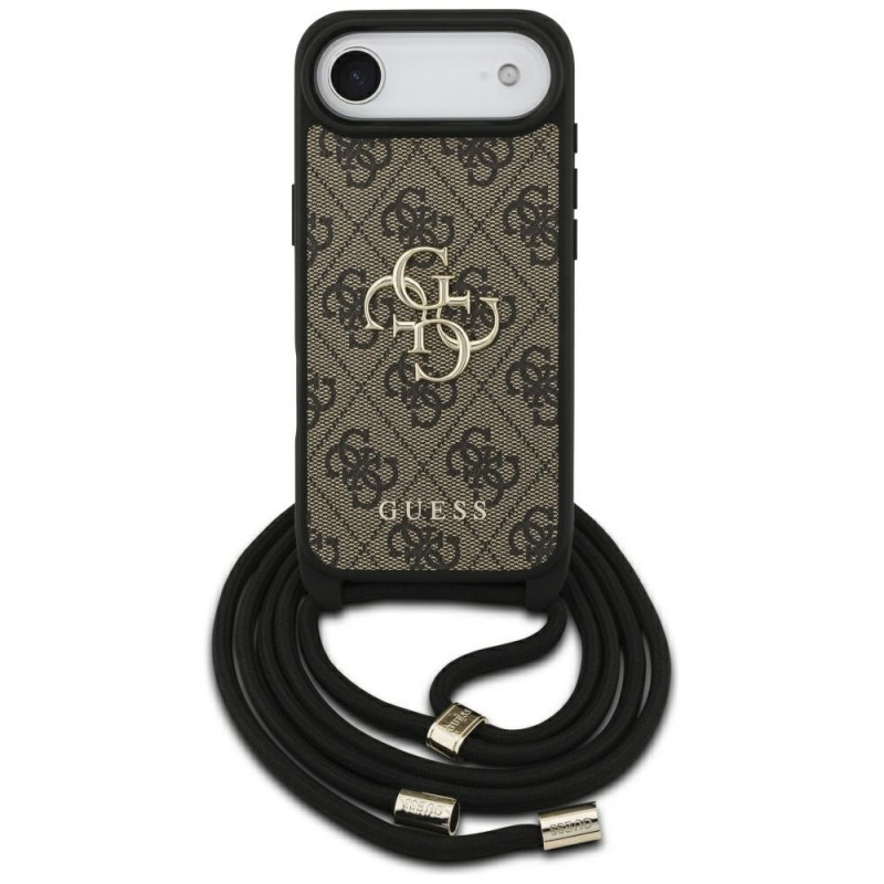 „Guess 4G Big Logo“ laido formos per petį dėklas, skirtas „iPhone 17 Air“ – rudas