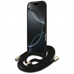 „Guess 4G Big Logo“ laido formos per petį dėklas, skirtas „iPhone 17 Air“ – rudas