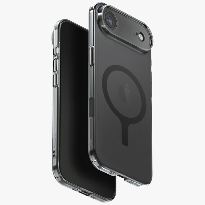 UNIQ Airsuit iPhone 17 Air Magclick įkrovimo dėklas – juodas