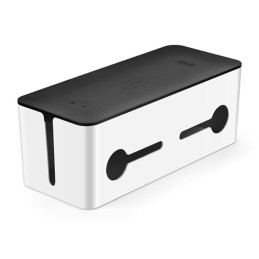 Ugreen kabelių tvarkyklės dėžutės konteineris juostoms S 27,8x13x12,8 cm juodai baltas (LP110)