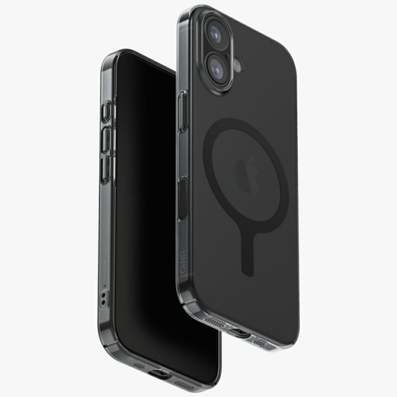 UNIQ Airsuit iPhone 17 Magclick įkrovimo dėklas – juodas