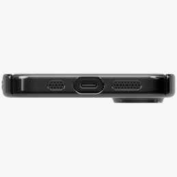 UNIQ Airsuit iPhone 17 Magclick įkrovimo dėklas – juodas