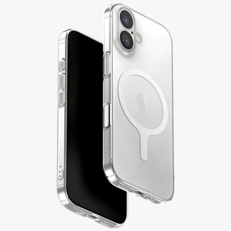 UNIQ Airsuit iPhone 17 Magclick įkrovimo dėklas – permatomas