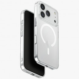 UNIQ Airsuit Magclick įkrovimo dėklas, skirtas iPhone 17 Pro – permatomas