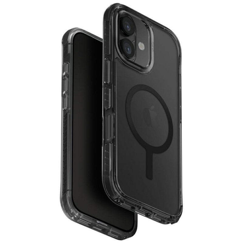 UNIQ Combat Magclick įkrovimo dėklas, skirtas iPhone 17 (juodas)
