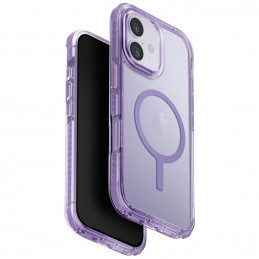 UNIQ Combat iPhone 17 Magclick įkrovimo dėklas – violetinis