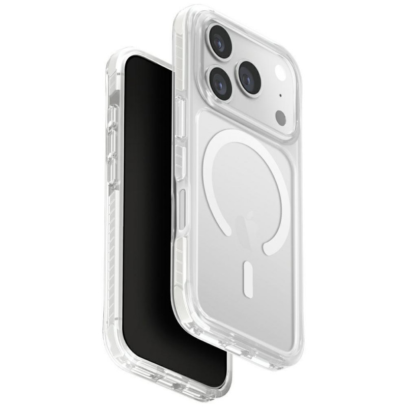 UNIQ Combat Magclick įkrovimo dėklas, skirtas iPhone 17 Pro – baltas