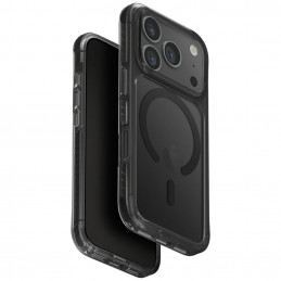 UNIQ Combat iPhone 17 Pro Magclick įkrovimo dėklas – juodas