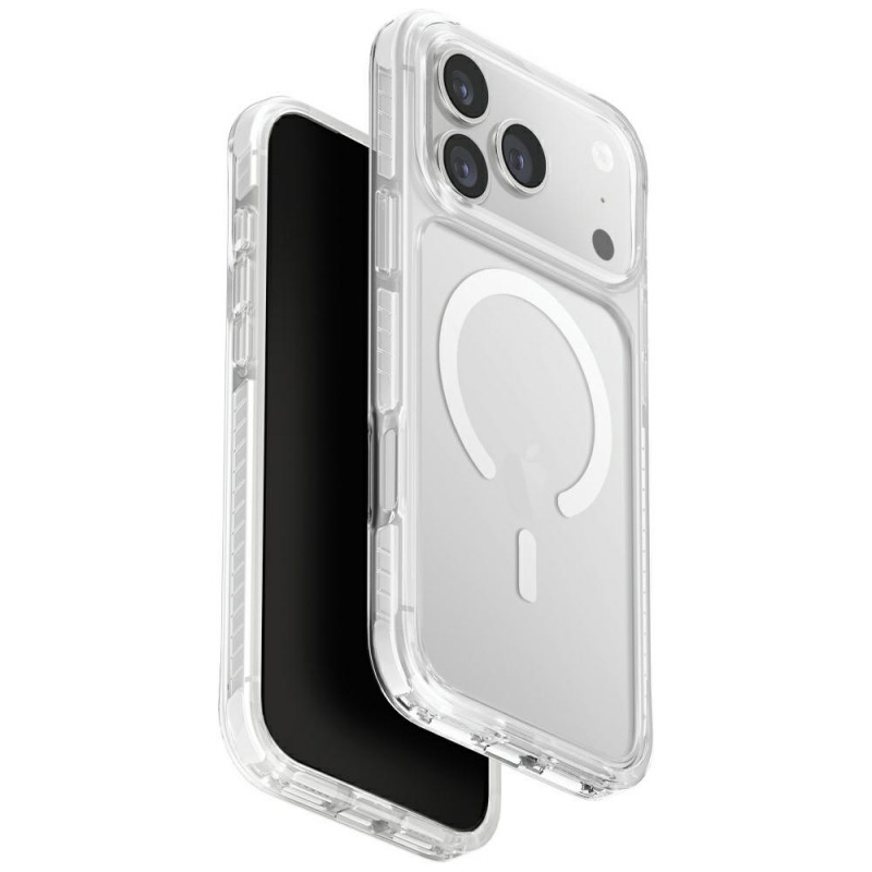 UNIQ Combat Magclick įkrovimo dėklas, skirtas iPhone 17 Pro Max – baltas