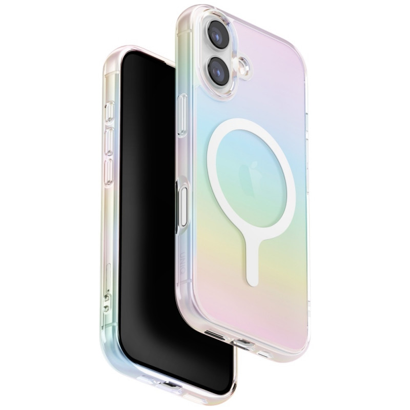 UNIQ Iridescia Magclick įkrovimo dėklas, skirtas iPhone 17 – daugiaspalvis