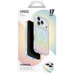 UNIQ Iridescia Magclick įkrovimo dėklas, skirtas iPhone 17 Pro – daugiaspalvis