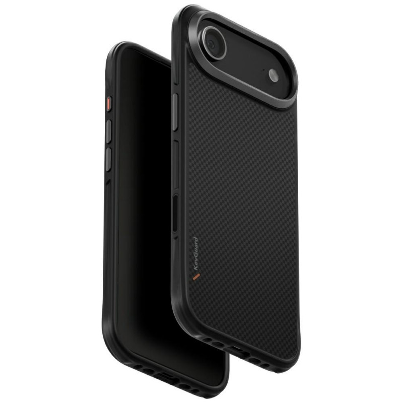UNIQ Keva Magclick įkrovimo dėklas, skirtas iPhone 17 Air – juodas