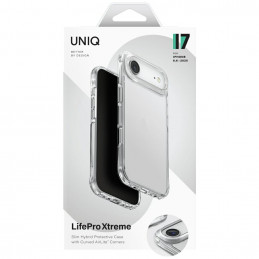 UNIQ Lifepro Xtreme dėklas, skirtas iPhone 17 Air, skaidrus