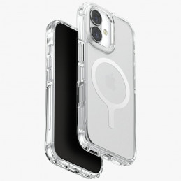 UNIQ LifePro Xtreme Magclick įkrovimo dėklas, skirtas iPhone 17 – skaidrus ir blizgantis