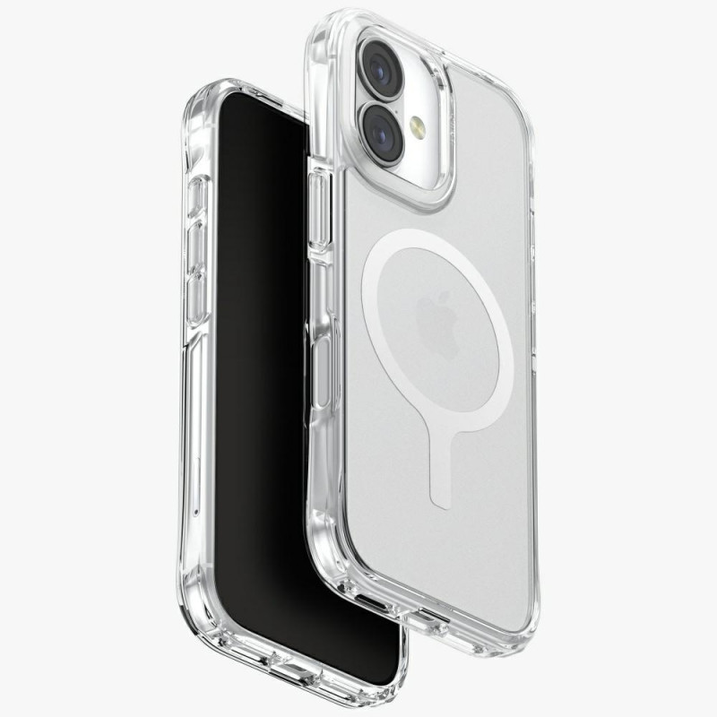 UNIQ LifePro Xtreme Magclick įkrovimo dėklas, skirtas iPhone 17 – skaidrus ir blizgantis