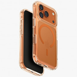 UNIQ LifePro Xtreme Magclick įkrovimo dėklas, skirtas iPhone 17 Pro – oranžinis