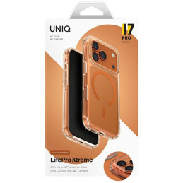 UNIQ LifePro Xtreme Magclick įkrovimo dėklas, skirtas iPhone 17 Pro – oranžinis