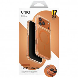 UNIQ LifePro Xtreme Magclick įkrovimo dėklas, skirtas iPhone 17 Pro Max – oranžinis