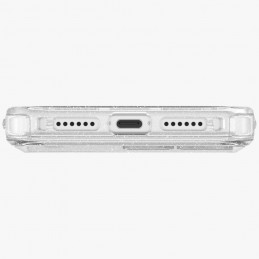 UNIQ LifePro Xtreme Magclick įkrovimo dėklas, skirtas iPhone 17 Pro Max – skaidrus ir blizgantis
