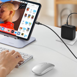 Ugreen C tipo USB kabelis (vyriškas) iki C tipo (vyriškas) 1 m baltas (US300)