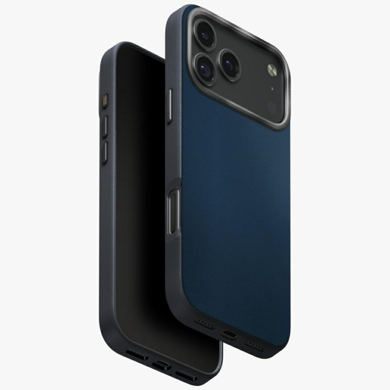 UNIQ Lyden DS dėklas, skirtas iPhone 17 Pro Max su magnetiniu įkrovimu – mėlynas ir juodas