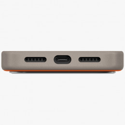 UNIQ Lyden DS dėklas, skirtas iPhone 17 Pro Max su Magclick įkrovimu – oranžinės ir pilkos spalvos