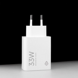 „Xiaomi MDY-16-EF“ 1xUSB-A 33W sieninis įkroviklis su 3A USB-C laidu - baltas