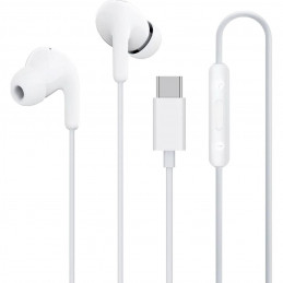 „Xiaomi BHR8931GL“ į ausis įdedamos laidinės ausinės su USB-C ir nuotolinio valdymo pultu – baltos