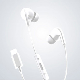 „Xiaomi BHR8931GL“ į ausis įdedamos laidinės ausinės su USB-C ir nuotolinio valdymo pultu – baltos
