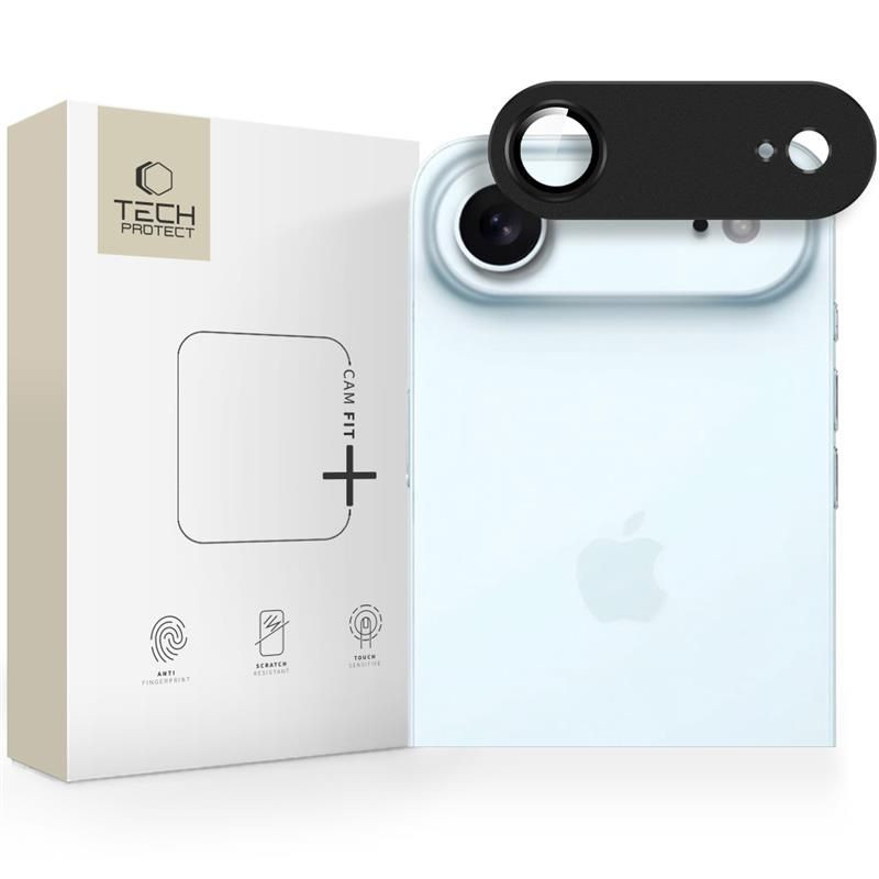 „Tech-Protect Camfull Fit+“ kameros dėklas, skirtas „iPhone 17 Air“ – juodas