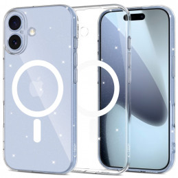 „Tech-Protect FlexAir MagSafe“ dėklas, skirtas „iPhone 17“ – skaidrus blizgučiais
