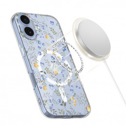 „Tech-Protect FlexAir MagSafe“ dėklas, skirtas „iPhone 17“ – ramunės su lapais