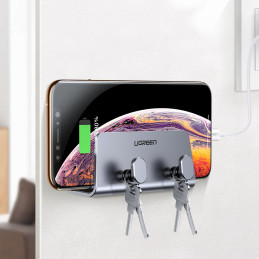 Ugreen LP193 metalinis sieninis laikiklis išmaniajam telefonui/ planšetei 4-9.7" - sidabrinis