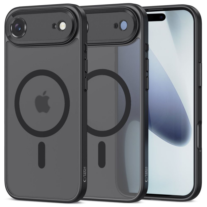„Tech-Protect MagCam MagSafe“ dėklas, skirtas „iPhone 17 Air“ – matinės juodos spalvos