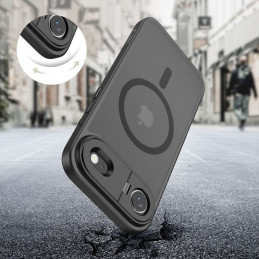 „Tech-Protect MagStand MagSafe“ dėklas, skirtas „iPhone 17 Air“ – matinės juodos spalvos