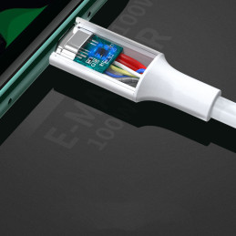 Ugreen US300 USB-C – USB-C PD QC FCP kabelis 100W 5A 480Mb/ s 2m – baltas