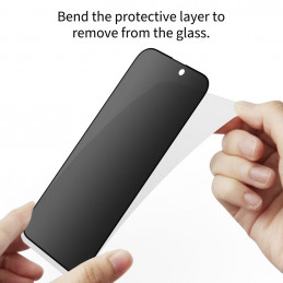 „Tech-Protect Glass Spy+“ 2 vnt. privatumo stiklų, skirtų „Samsung Galaxy A16 4G / 5G / A26 5G / A17 4G / 5G“, pakuotė