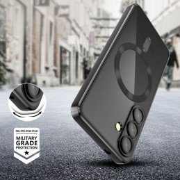 „Tech-Protect MagFlex MagSafe“ dėklas, skirtas „Samsung Galaxy S25 FE“ – juodas