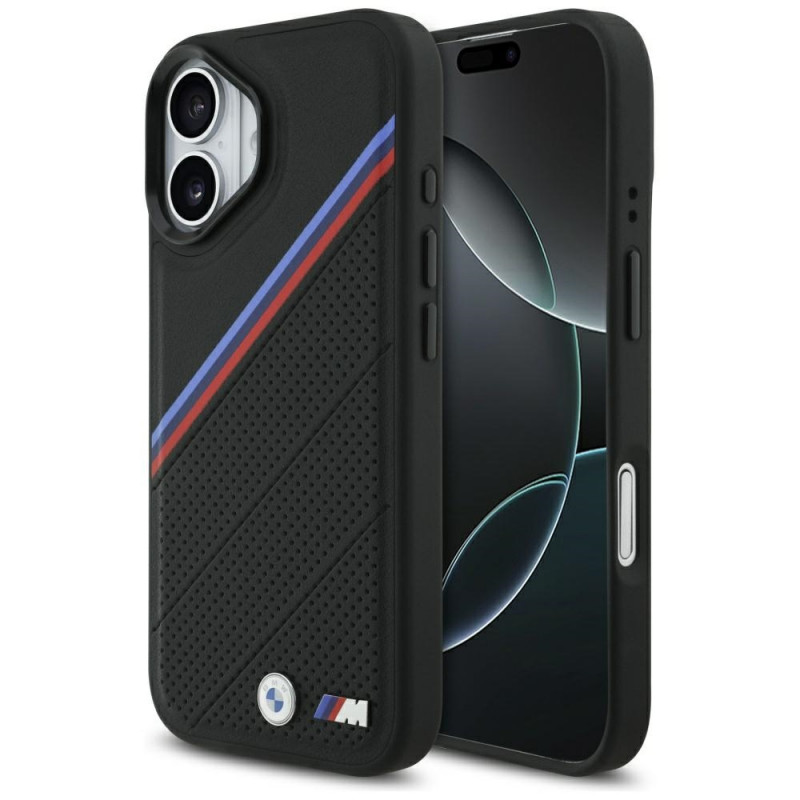 BMW M trispalvis metalinis logotipo „MagSafe“ dėklas, skirtas iPhone 17 – juodas