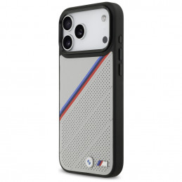 BMW M trispalvis metalinis logotipo „MagSafe“ dėklas, skirtas „iPhone 17 Pro Max“ – pilkas