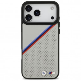 BMW M trispalvis metalinis logotipo „MagSafe“ dėklas, skirtas „iPhone 17 Pro Max“ – pilkas