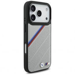 BMW M trispalvis metalinis logotipo „MagSafe“ dėklas, skirtas „iPhone 17 Pro“ – pilkas