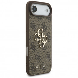„Guess 4G“ didelio logotipo dėklas, skirtas „iPhone 17 Air“ – rudas