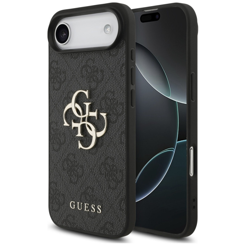 „Guess 4G“ didelio logotipo dėklas, skirtas „iPhone 17 Air“ – juodas