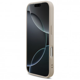 „Guess 4G“ didelio logotipo dėklas, skirtas „iPhone 17 Pro“ – rožinis