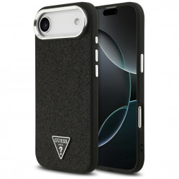 „Guess“ blizgantis trikampio formos logotipo „MagSafe“ dėklas, skirtas „iPhone 17 Air“ – juodas
