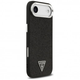 „Guess“ blizgantis trikampio formos logotipo „MagSafe“ dėklas, skirtas „iPhone 17 Air“ – juodas